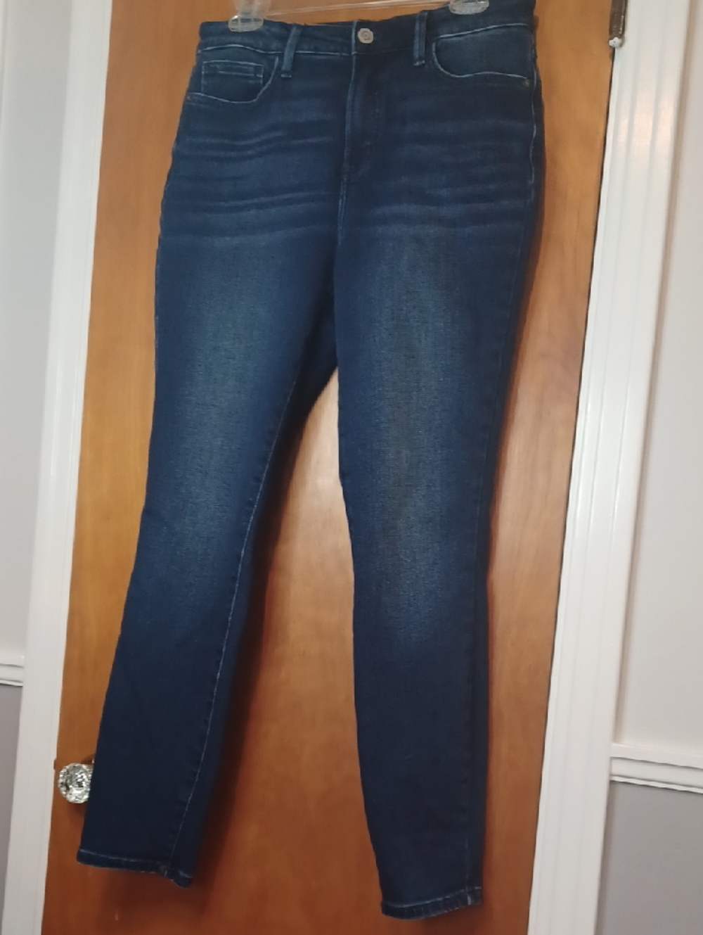 LC Lauren Conrad Deep Indigo Stretch Skinny Jeans Sz.10. L.30". Rise 11". W.30"